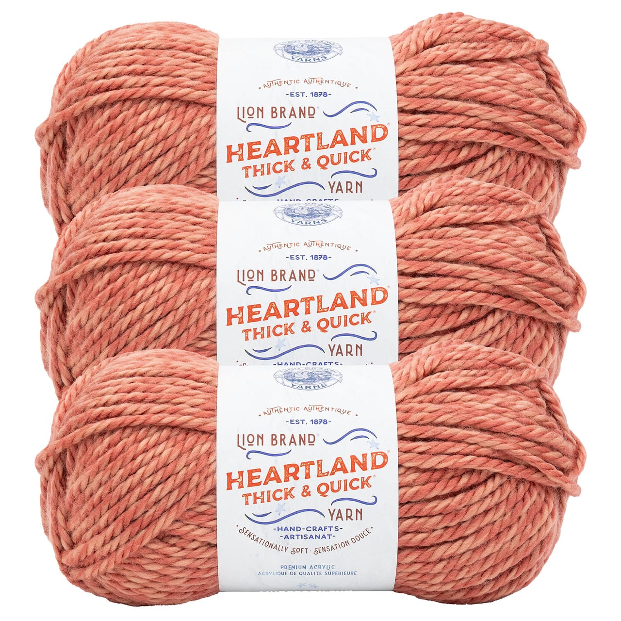 3 Pack Lion Brand® Heartland® Thick & Quick® Yarn